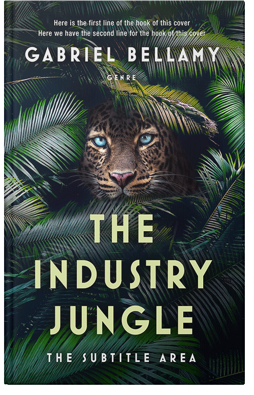 Front view of Aztec #26034 - Premade Action & Adventure Book Cover