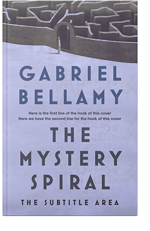 Pre Made Book Cover Periwinkle Gray