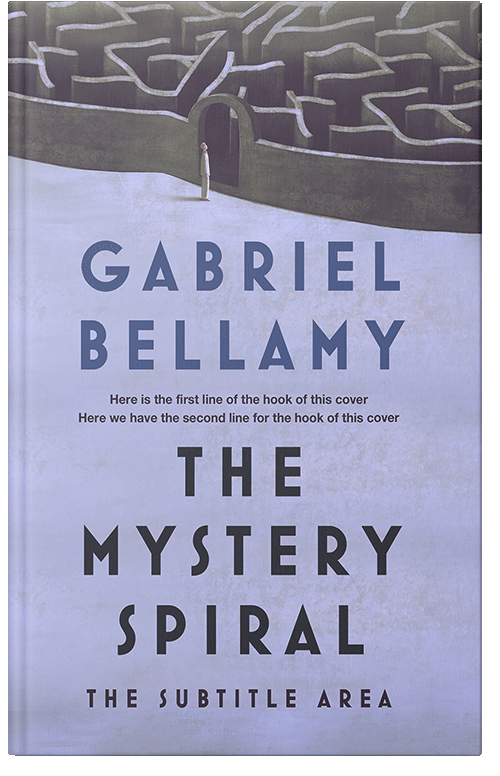 Front view of Premade Self-Improvement & Self-Help Book Cover - Periwinkle Gray