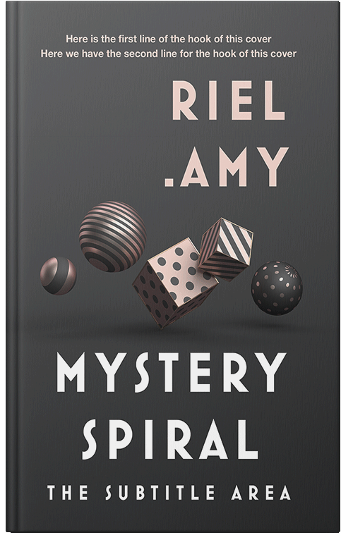 Front view of Ship Gray #26063 - Premade Abstract Book Cover