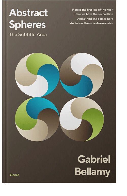 Front view of Taupe #26070 - Premade Business Book Cover