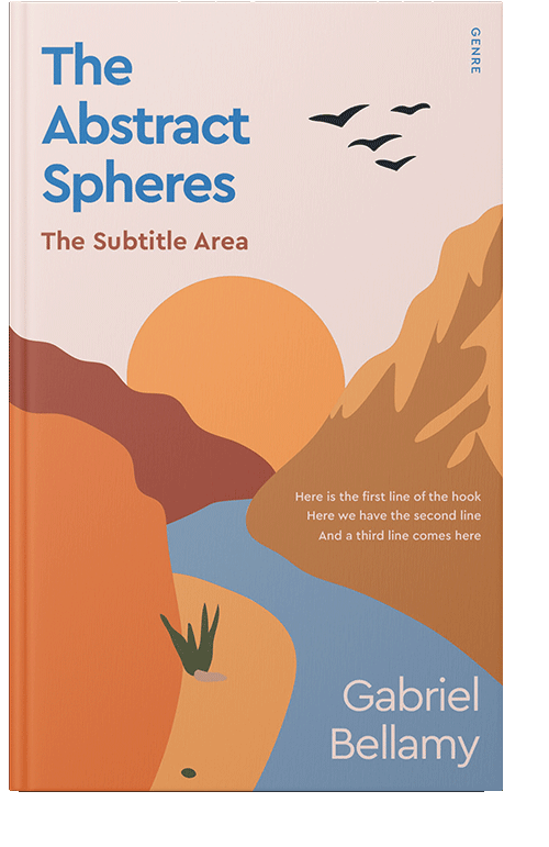 Front view of Bone #26075 - Premade Abstract Book Cover