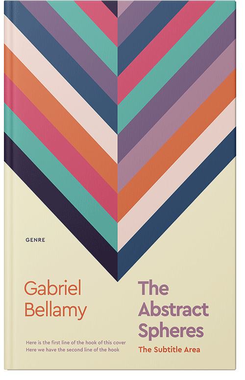 Front view of Aths Special #26078 - Premade Abstract Book Cover