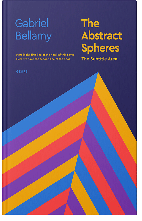 Front view of Cloud Burst #26079 - Premade Abstract Book Cover