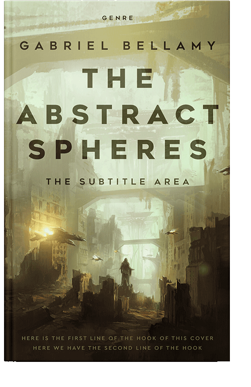 Front view of Swamp Green #26083 - Premade Science Fiction Book Cover