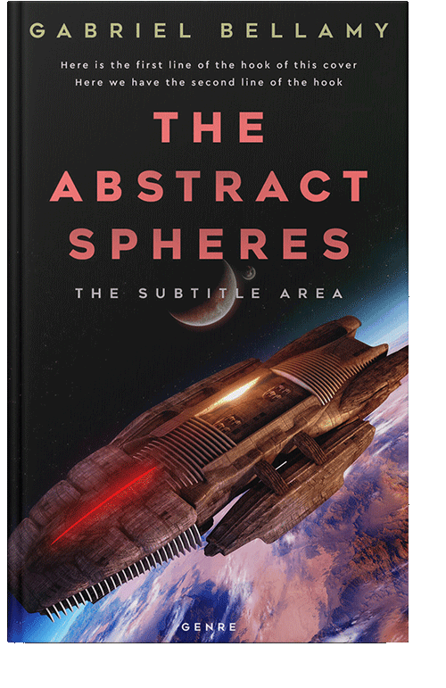 Front view of Gondola #26090 - Premade Science Fiction Book Cover