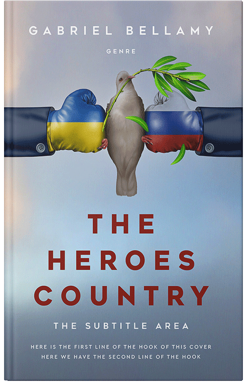 Front view of Cadet Blue #26095 - Premade Abstract Book Cover