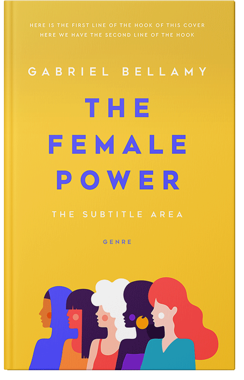 Front view of Premade Politics & Law & Society Book Cover - Saffron