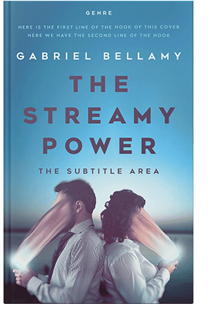 Pre Made Book Cover Hippie Blue