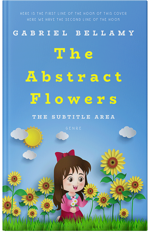 Front view of Premade Nature Book Cover - Havelock Blue