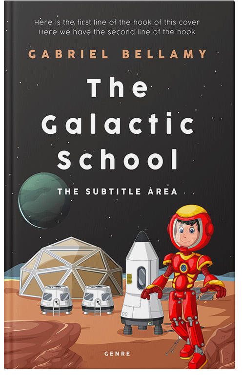 Front view of Premade Children's Book Cover - Cocoa Brown