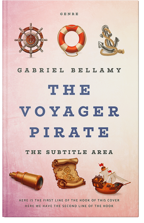 Front view of Premade Travel Book Cover - Linen