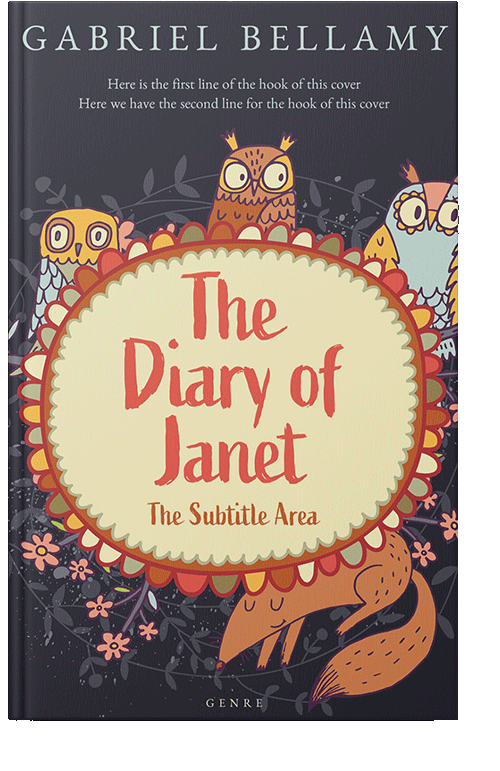 Front view of Double Spanish White #26127 - Premade Children's Book Cover