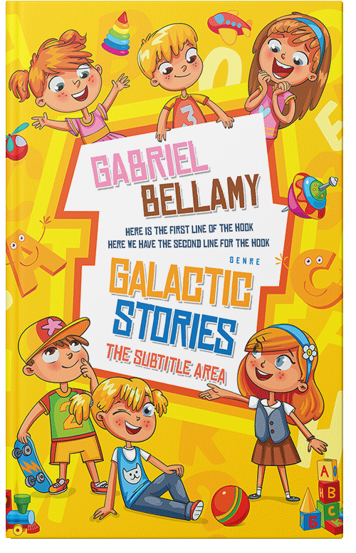 Front view of Lightning Yellow #26134 - Premade Teen & Young Adult Book Cover