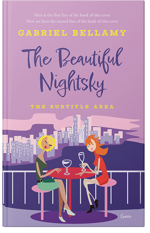 Front view of Premade Romance Book Cover - Lilac