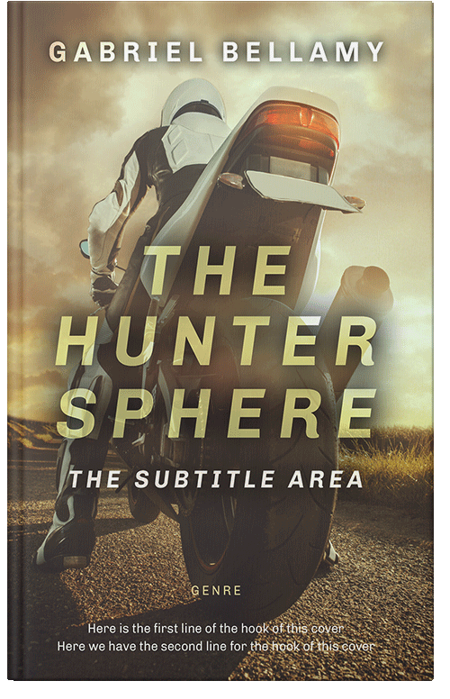 Front view of Premade Action & Adventure Book Cover - Mondo