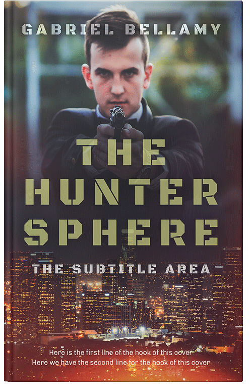 Front view of Premade Action & Adventure Book Cover - Thunder