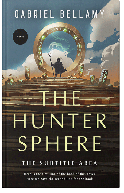 Front view of Tuatara #26189 - Premade Fantasy Book Cover