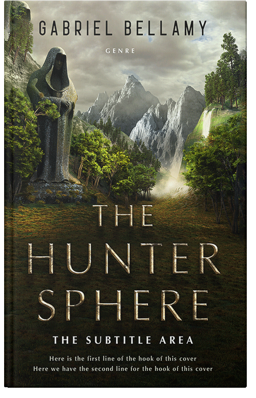 Front view of Eagle #26190 - Premade Fantasy Book Cover