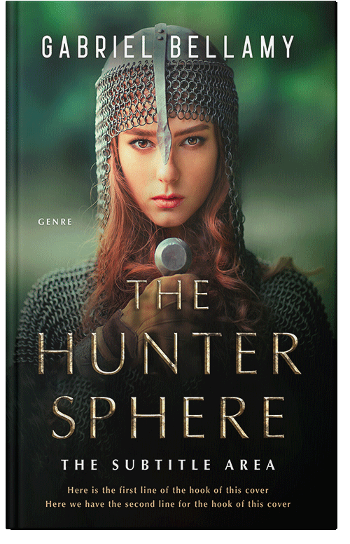Front view of Hunter Green #26193 - Premade Historical Book Cover