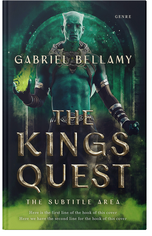 Front view of Aztec #26209 - Premade Fantasy Book Cover