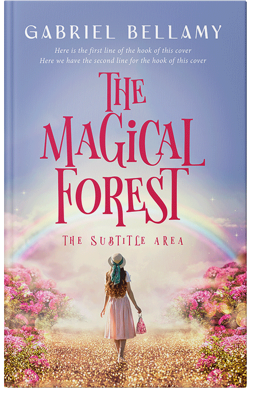 Front view of Gray Suit #26218 - Premade Fantasy Book Cover