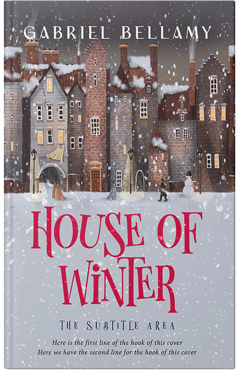 Front view of Gray Suit #26221 - Premade Fantasy Book Cover