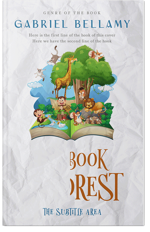 Front view of Premade Children's Book Cover - Mischka