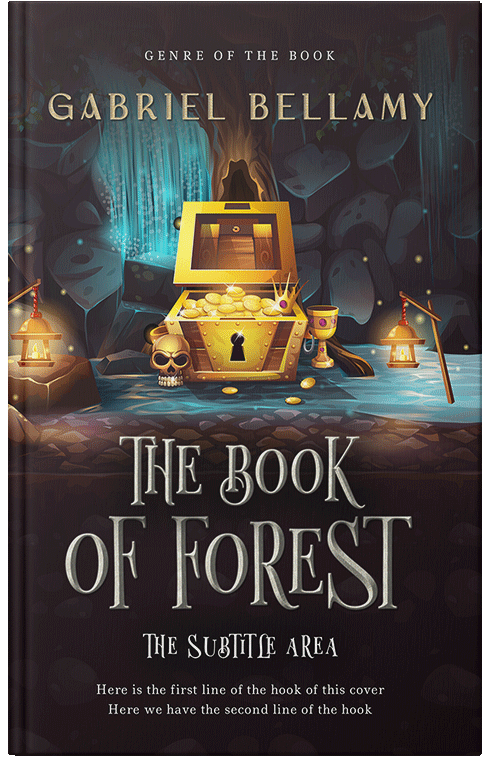 Front view of Premade Fantasy Book Cover - Thunder