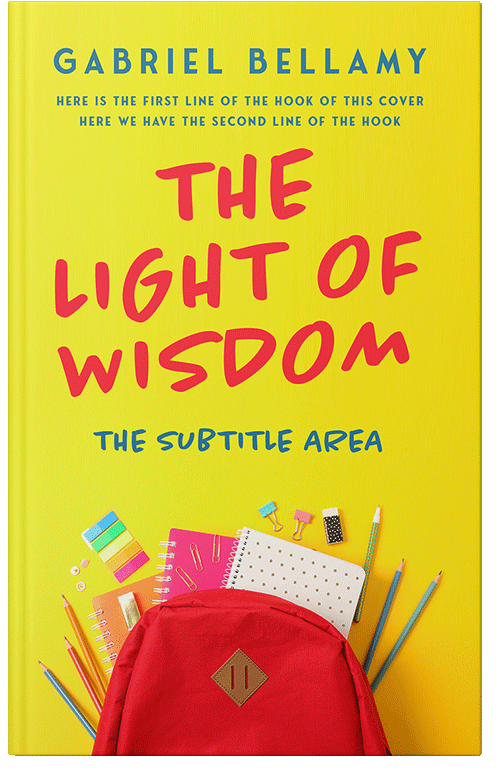 Front view of Premade Education Book Cover - Ripe Lemon