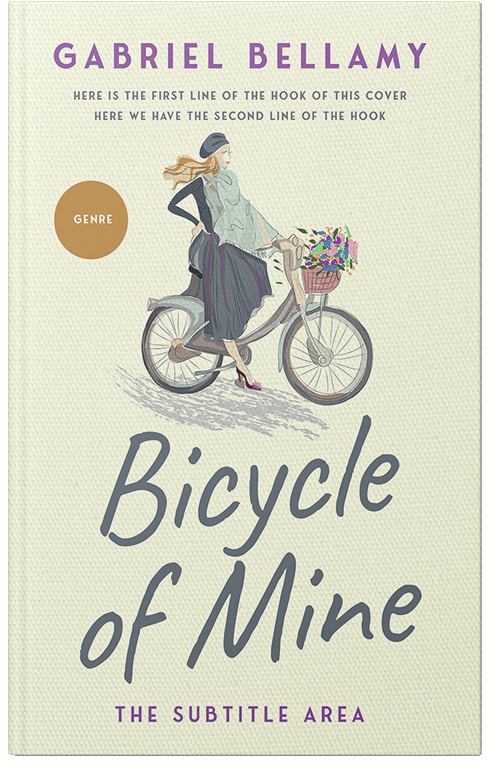 Front view of Premade Travel Book Cover - Ecru White