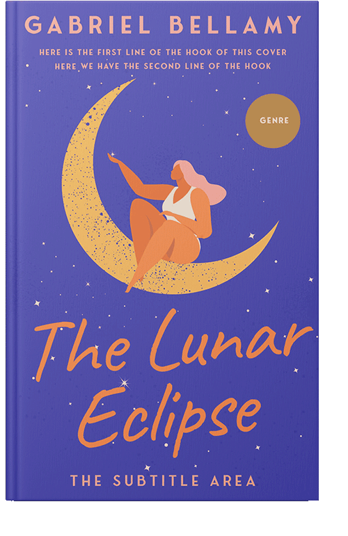 Front view of Blue Violet #26245 - Premade Chick Lit Book Cover