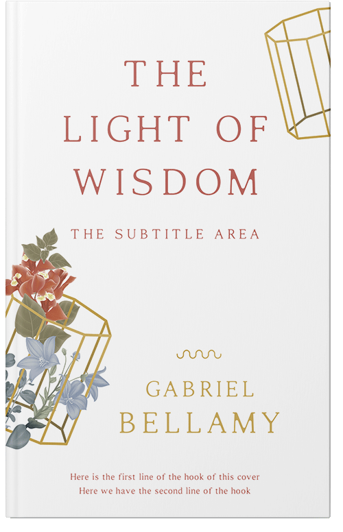 Front view of Premade Abstract Book Cover - Westar