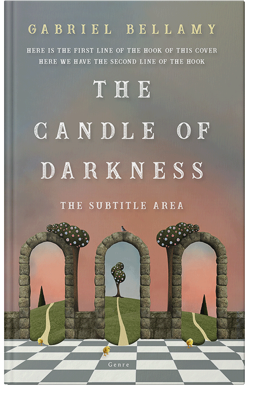 Front view of Premade Surreal Book Cover - Squirrel