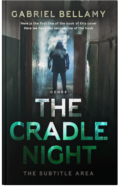 Front view of Premade Action & Adventure Book Cover - Woodsmoke