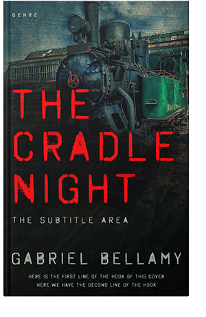 Pre Made Book Cover Black