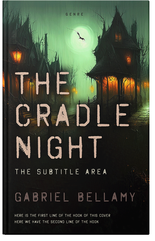 Front view of Premade Horror Book Cover - Pine Glade