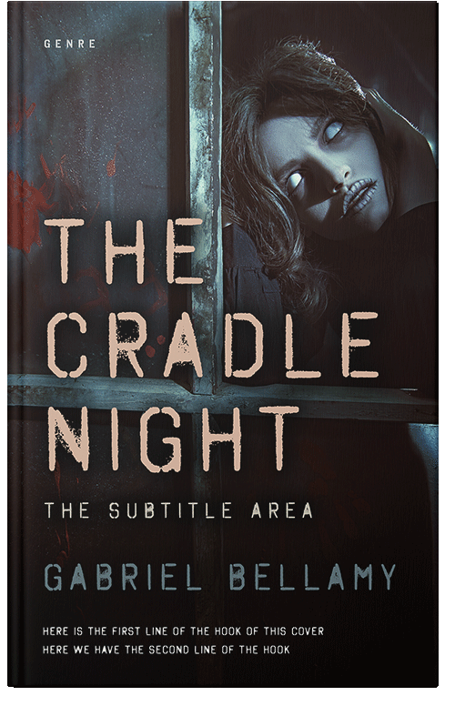Front view of Premade Horror Book Cover - Cod Gray