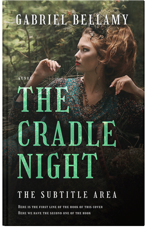 Front view of Premade Romance Book Cover - Rangoon Green