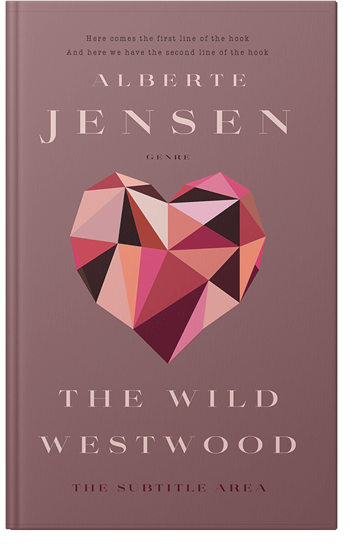 Front view of Premade Chick Lit Book Cover - Copper Rose