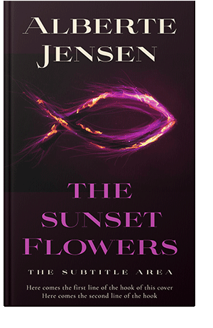 Pre Made Book Cover Aubergine