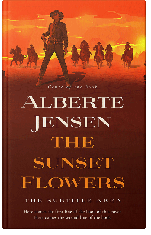 Front view of Rustic Red #26373 - Premade Action & Adventure Book Cover