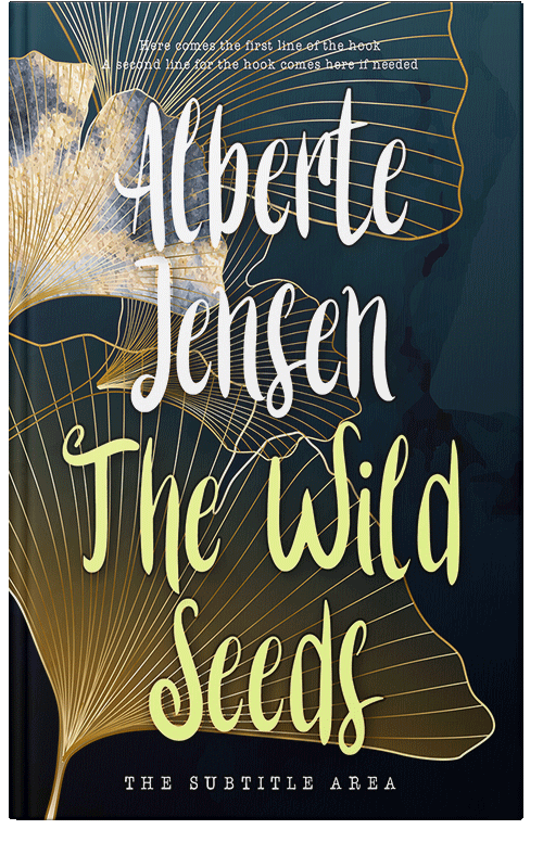 Front view of Winter Hazel #26382 - Premade Abstract Book Cover