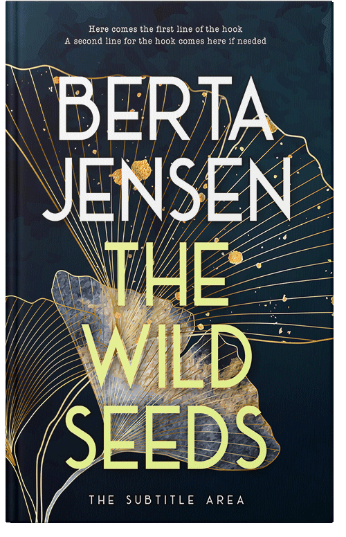 Front view of Premade Abstract Book Cover - Yuma