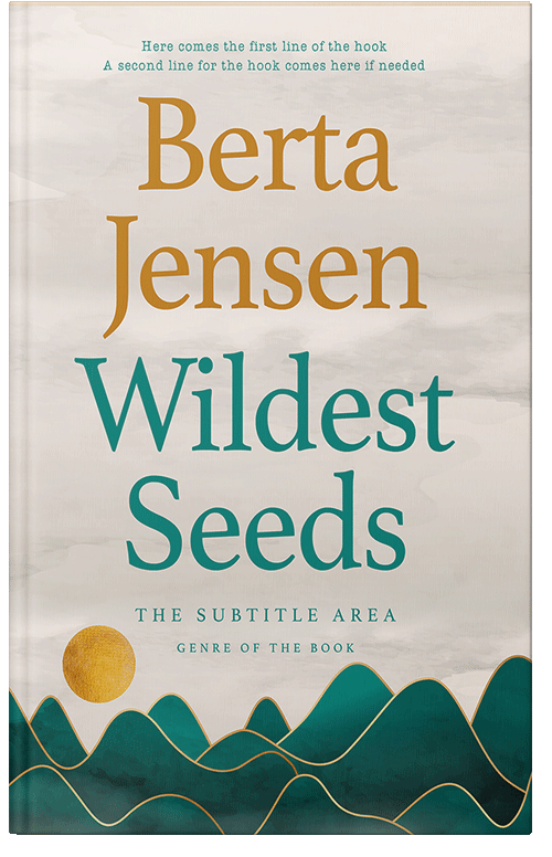 Front view of Premade Nature Book Cover - Pearl Bush