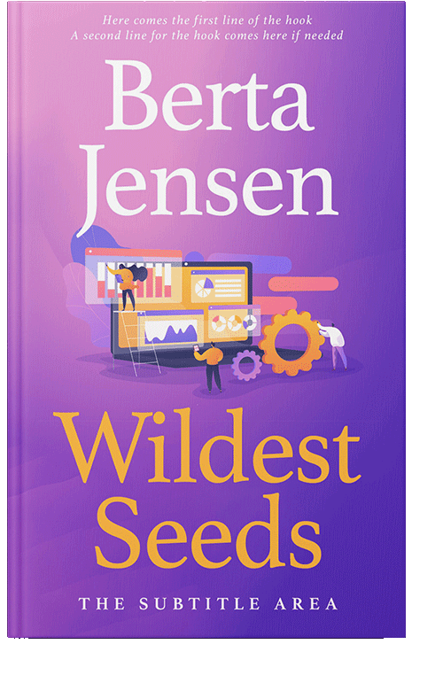 Front view of Amethyst #26392 - Premade Business Book Cover