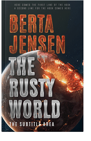 Pre Made Book Cover Antique Brass