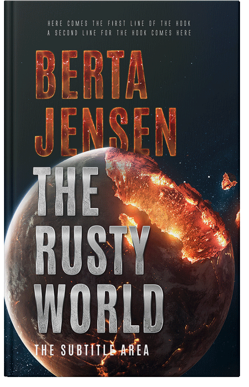 Front view of Antique Brass #26414 - Premade Apocalyptica Book Cover