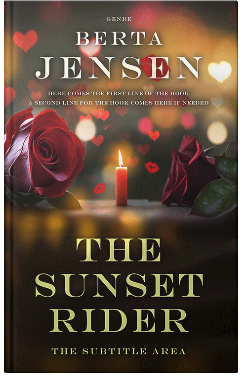 Front view of Oil #26454 - Premade Romance Book Cover