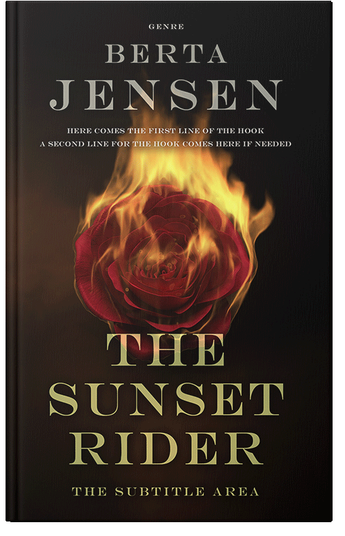 Front view of Premade Romance Book Cover - Crowshead